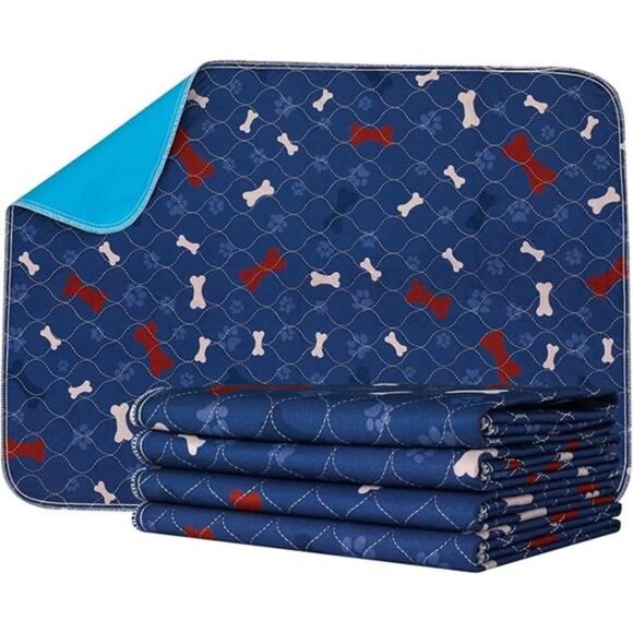 BRAND NEW 4 Pack Pee Pads for Dogs + Pet Grooming Gloves 24"L x 24"W - Picture 8 of 8